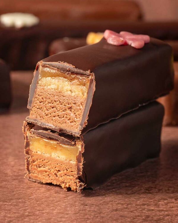 Barre nougat caramel