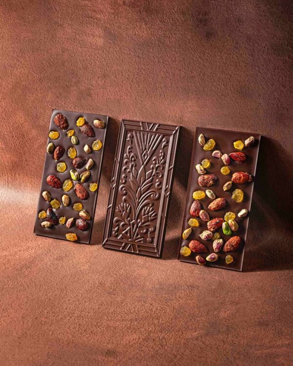 Tablette mendiant chocolat noir 70%