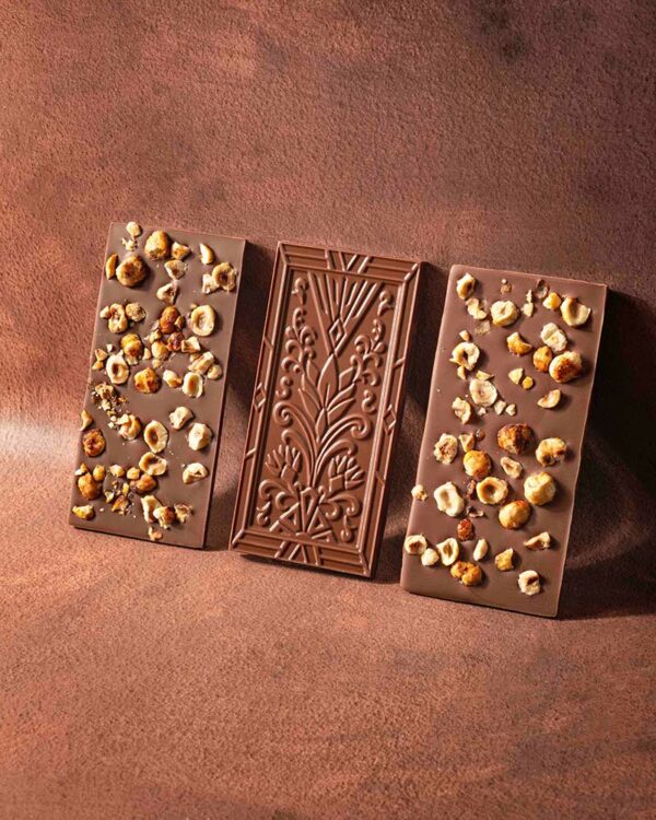 Tablette noisettes caramélisées chocolat lait 38%