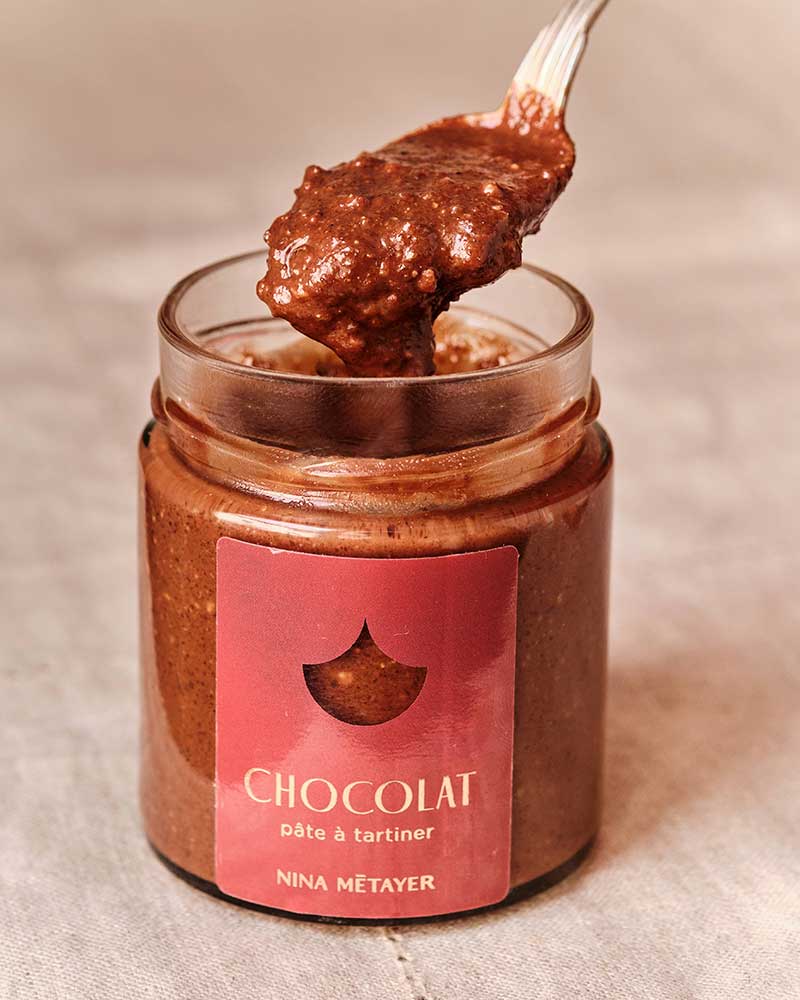 Pâtes à tartiner Chocolat craquante par Nina Métayer